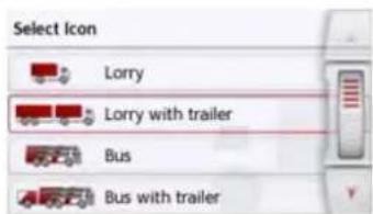 Select Icon Lorry Lorry with trailer Bus Bus with trailer
