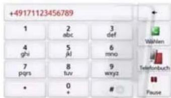 +49171123456789 1 2 3 ghz 5 6 pqs 8 9 * 0 # Wählen Telefonbuch Pause