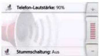 Telefon-Lautstärke: 90% Stummschaltung: Aus