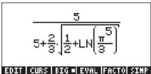 5 5+2/3√(1/2+LN(π/3^5)/3) EDIT CURS BIG EVAL FACTO SIMP