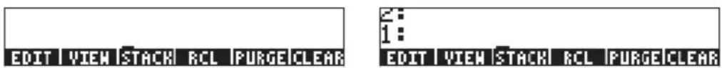 EDIT VIEW STACK RCL PURGE CLEAR 2: 1: EDIT VIEW STACK RCL PURGE CLEAR