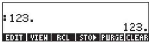 :123. 123. EDIT VIEW RCL STOP PURGE CLEAR
