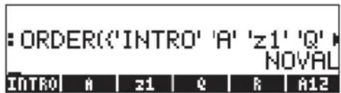 : ORDER(<