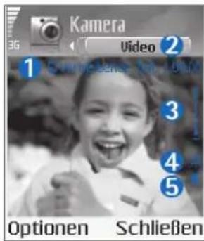 Kamera 3G Video 2 1 To change the video. You can't change 3 4 5 Optionen Schließen