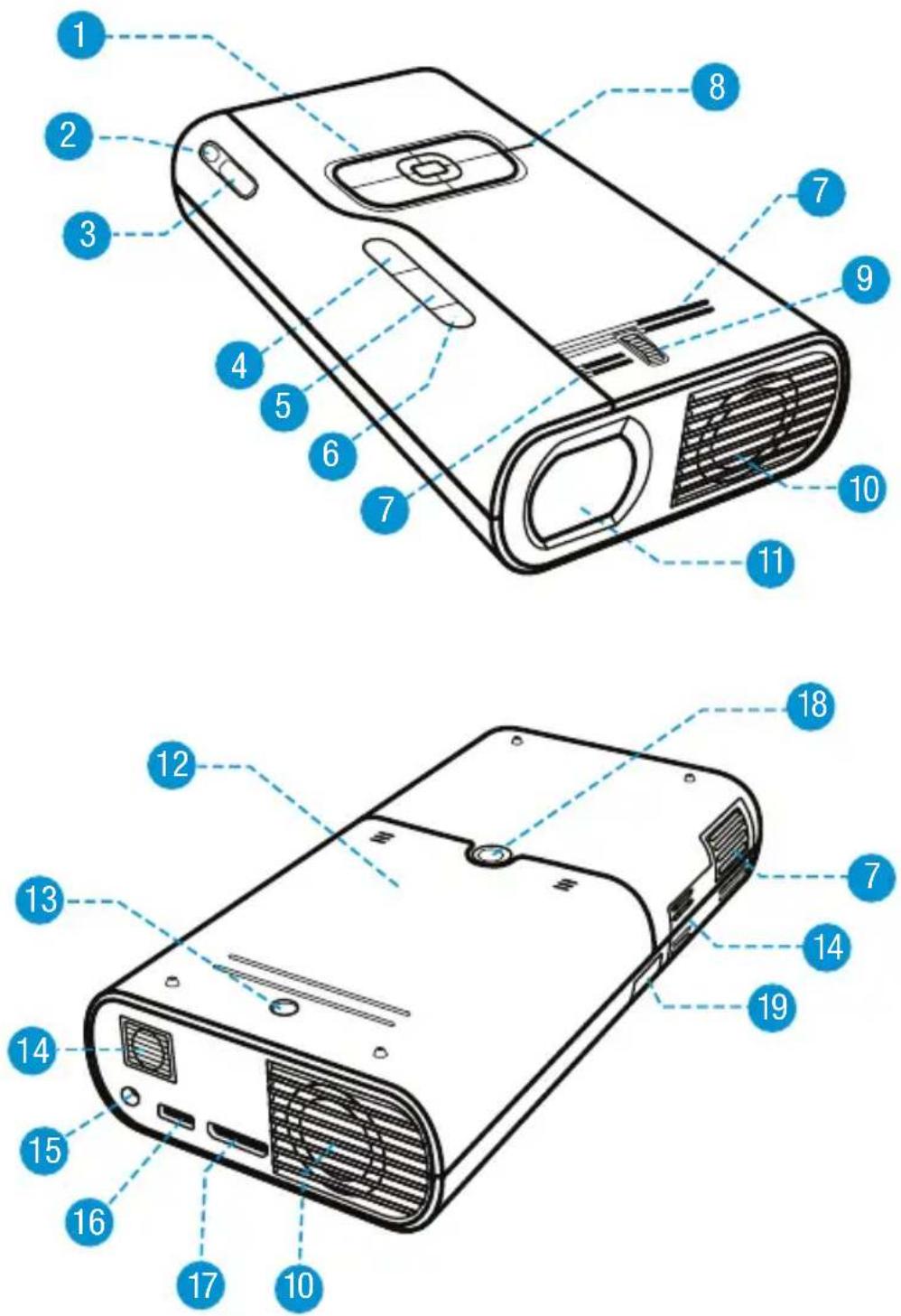 3M MP220 - Parts - 1