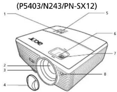 ACER P5403 - Uiterlijk projector - 1