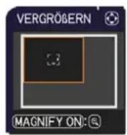 HITACHI CPRX93 - Verwenden der Vergrößerungsfunktion - 1