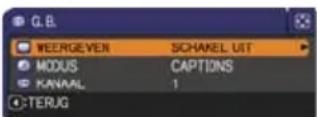 HITACHI CPX9GF - SCHERM menu - 9