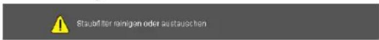 Staubfilter reinigen oder austauschen