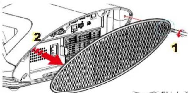 OPTOMA EX665UTis - Austausch und Reinigung des Filters - 3
