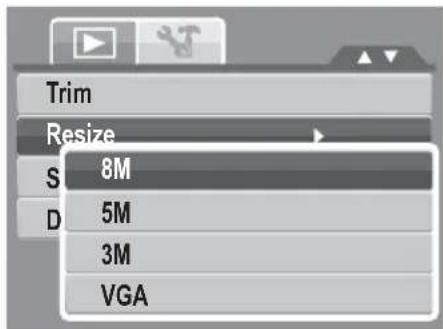 Trim Resize 8M 5M 3M VGA