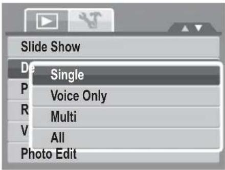 Slide Show Single Voice Only Multi All Photo Edit