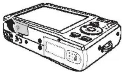 AGFA AP Compact 102 - Inserting an SD/ SDHC Memory Card - 1
