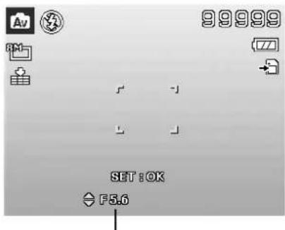 9 9 9 9.9 SET :OK F5.6