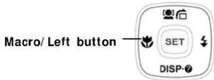 Macro/ Left button SET DISP
