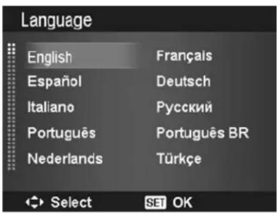 Language English Français Español Deutsch Italiano Rусский Português Português BR Nederlands Türkçe Select SET OK