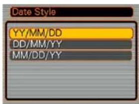 Date Style YY/MM/DD DD/MM/YY MM/DD/YY