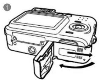 CASIO QV-R62 - Leg de meegeleverde batterijen van maat AA (LR6) in de camera (pagina 34). - 1