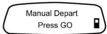 Manual Depart Press GO