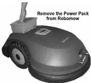 Remove the Power Pack from Robomow