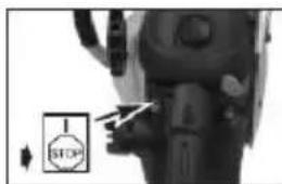 PowerPlus POW64118 - Om de motor te stoppen - 1