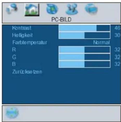 HITACHI 42PD6600 - PC-Bildmenü - 1