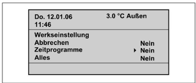 VAILLANT calorMATIC 430 - Zurücksetzen der Parameter auf die Werkseinstellung - 1