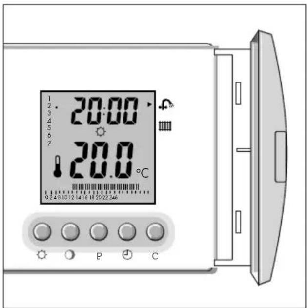 VAILLANT VRT 240 - Heizzeiten für Heizung und Warmwasserbereitung einstellen (Wochenprogramm) VRT 340f - 1