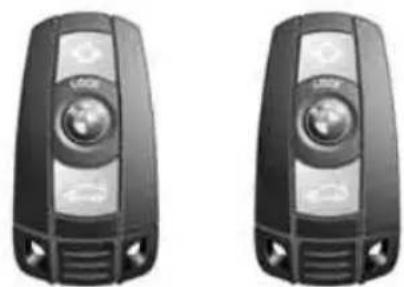 Two black automotive sensor speakers with circular headsets and front-mounted buttons (no visible text or symbols)