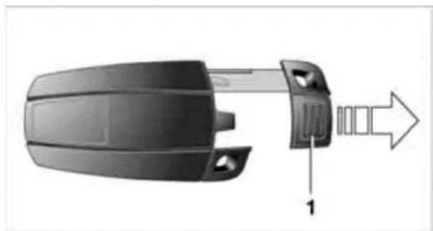 Diagram of a car plug with internal components and an arrow indicating direction (no text or symbols)