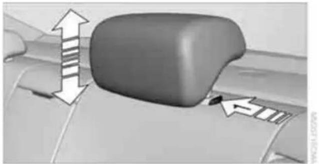 Close-up of a car's seatbelt mechanism with directional arrows indicating movement (no text or symbols)