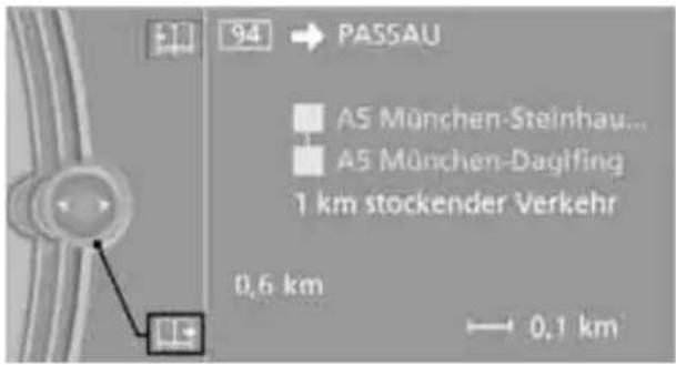94 → PASSAU A5 München-Steinhau... A5 München-Dagifing 1 km stockender Verkehr 0,6 km → 0,1 km