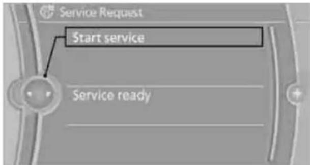 Service Request Start service Service ready