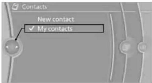 Contacts New contact ✓ My contacts