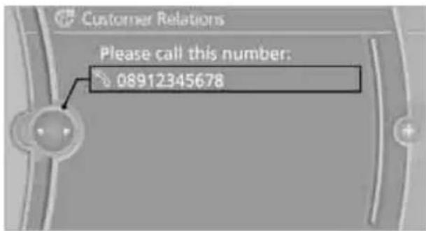 Customer Relations Please call this number: 08912345678