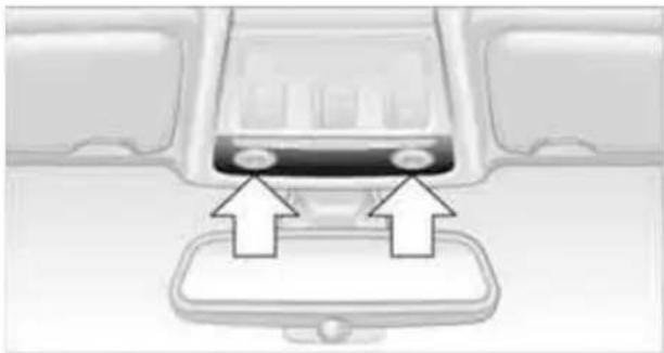 Interior view of a car showing a vehicle's rearview and side-mounted dashboard (no text or symbols visible)