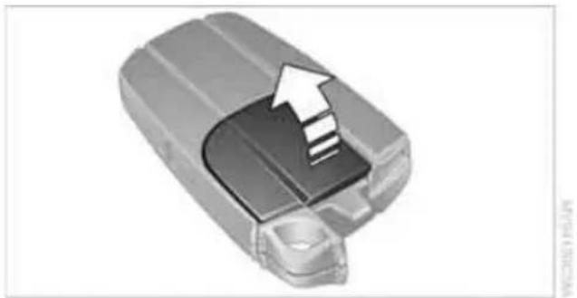 3D illustration of a car battery internal structure with an arrow indicating direction (no text or symbols)