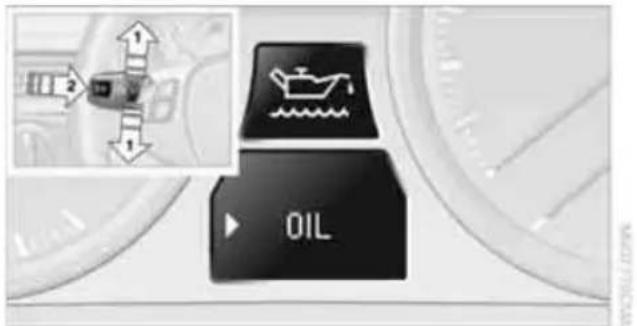 Diagram showing oil and ship control buttons with directional arrows, likely indicating vehicle or fuel movement.