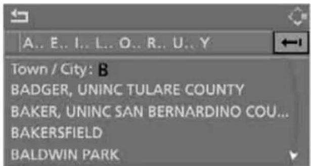 A.. E.. I.. L.. O.. R.. U.. Y Town / City: B BADGER, UNINC TULARE COUNTY BAKER, UNINC SAN BERNARDINO COU... BAKERSFIELD BALDWIN PARK