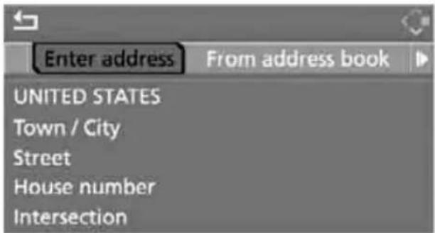 Enter address From address book UNITED STATES Town / City Street House number Intersection