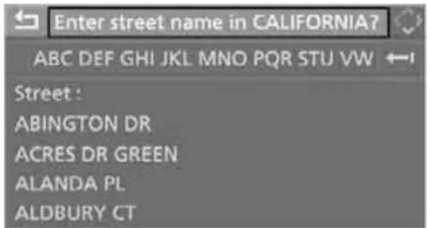 Enter street name in CALIFORNIA? ABC DEF GHI JKL MNO PQR STU VW ← Street : ABINGTON DR ACRES DR GREEN ALANDA PL ALDBURY CT