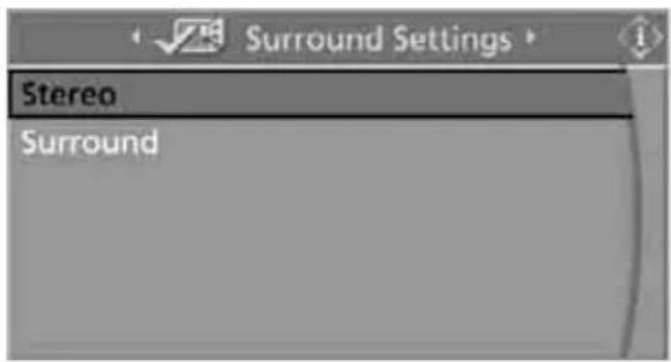 Surround Settings Stereo Surround