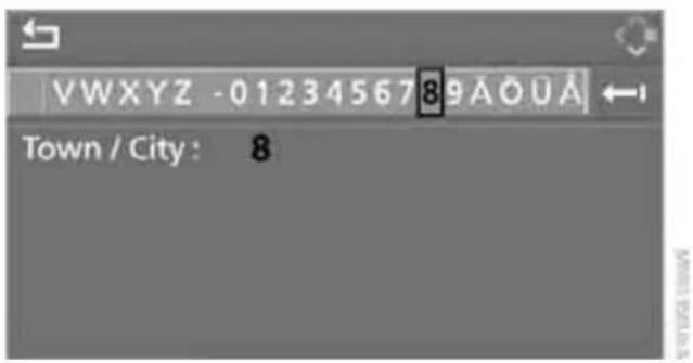 VWXYZ -0123456789AOUÁ ← Town / City : 8