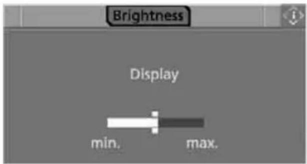 Brightness Display min. max.
