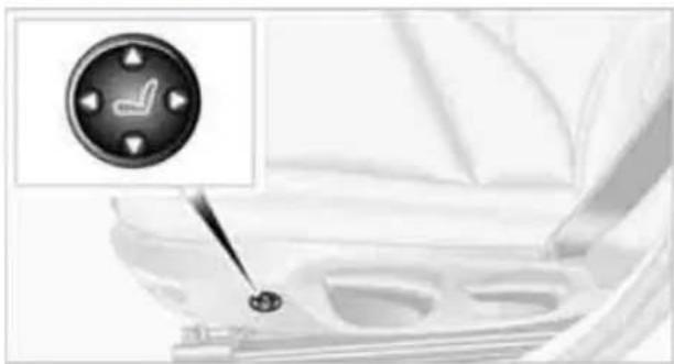Close-up of a car interior with a hand cursor icon and a tool, no visible text or symbols
