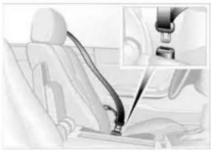 BMW 325Ci Coupe (2005) - Safety belts - 1