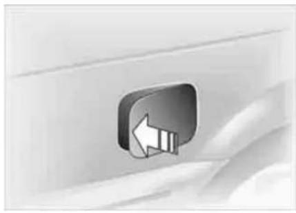 Close-up of a 3D button with an arrow icon, no text or symbols visible