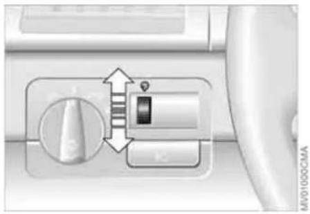 Close-up of a car air conditioner control panel with directional arrows and buttons (no text or symbols visible)
