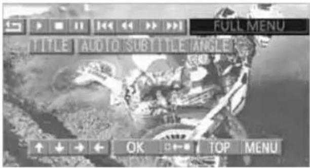 FULL MENU TITLE AUTO SUB TITLE ANGLE ↑ ↓ → ← OK ↑→ TOP MENU