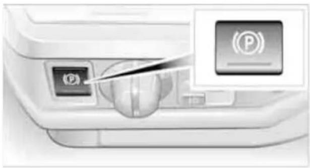 Close-up of a computer monitor with a power button and a parking icon (no text or symbols on the device itself)